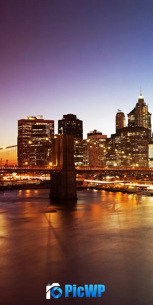 Manhattan Bridge New York City 3K Mobile Wallpaper
