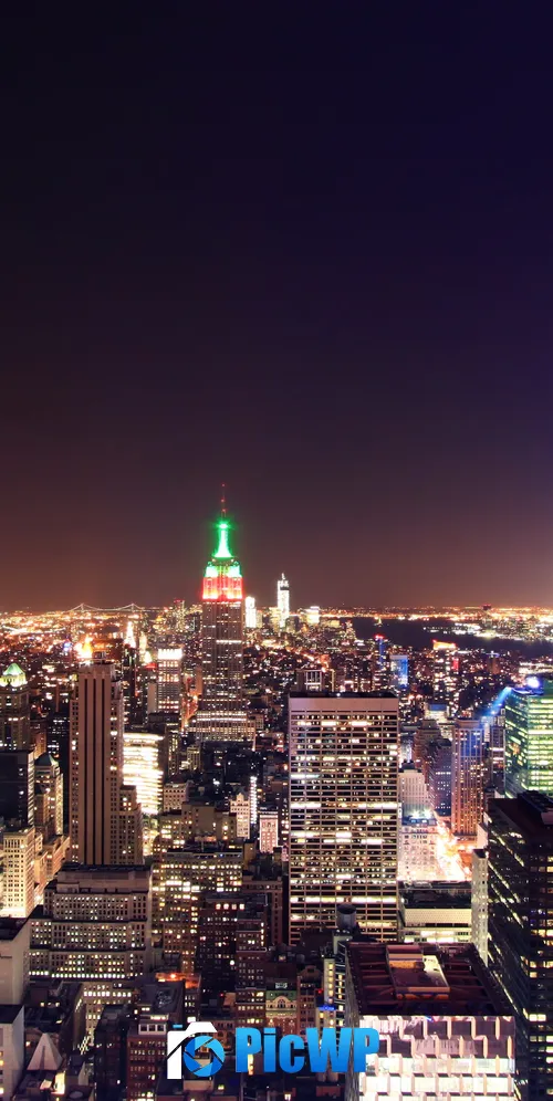 New York City Night lights 3K Mobile Wallpaper