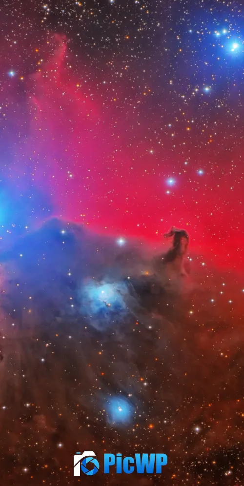 Horsehead Flame Nebula Orion Constellation 3K Mobile Wallpaper