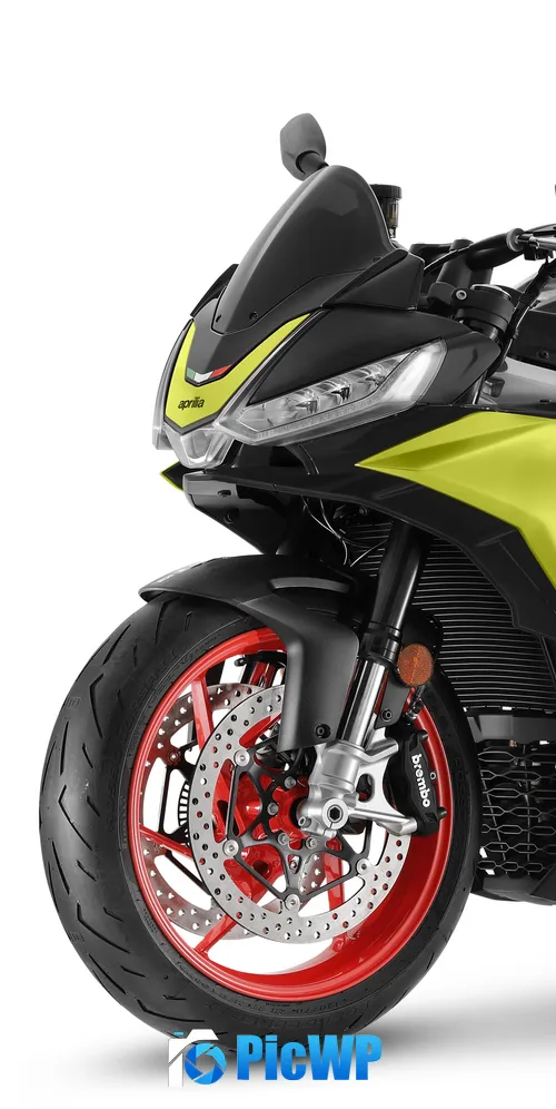 Aprilia Tuono 660 White background 3K Mobile Wallpaper