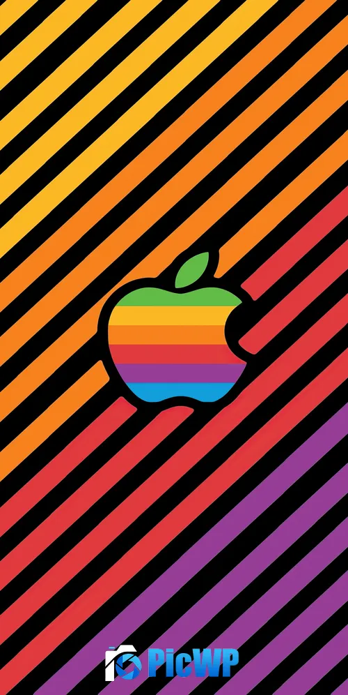 Apple Multicolor 3K Mobile Wallpaper