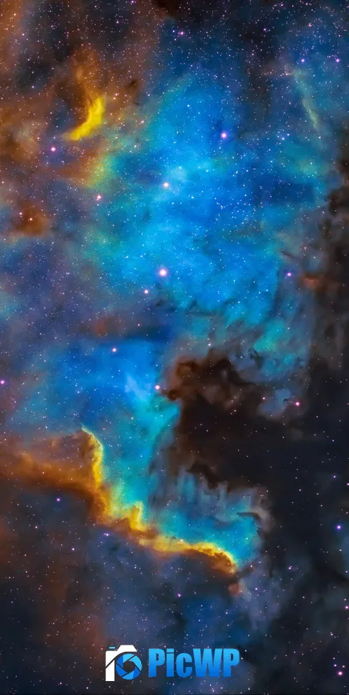 Pelican Nebula Cygnus 3K Mobile Wallpaper