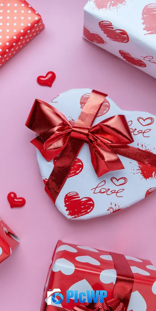 Valentine Gifts Heart shape 3K Mobile Wallpaper