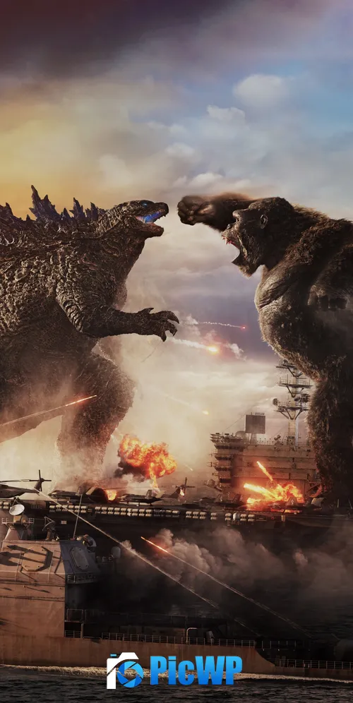 Godzilla vs Kong 2021 Movies 3K Mobile Wallpaper
