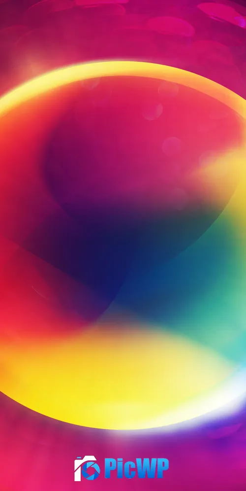 Gradient Abstract Circular 3K Mobile Wallpaper