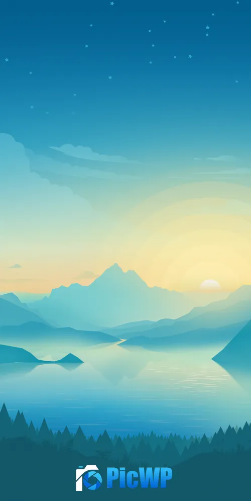 Lakeside Sunrise 3K Mobile Wallpaper