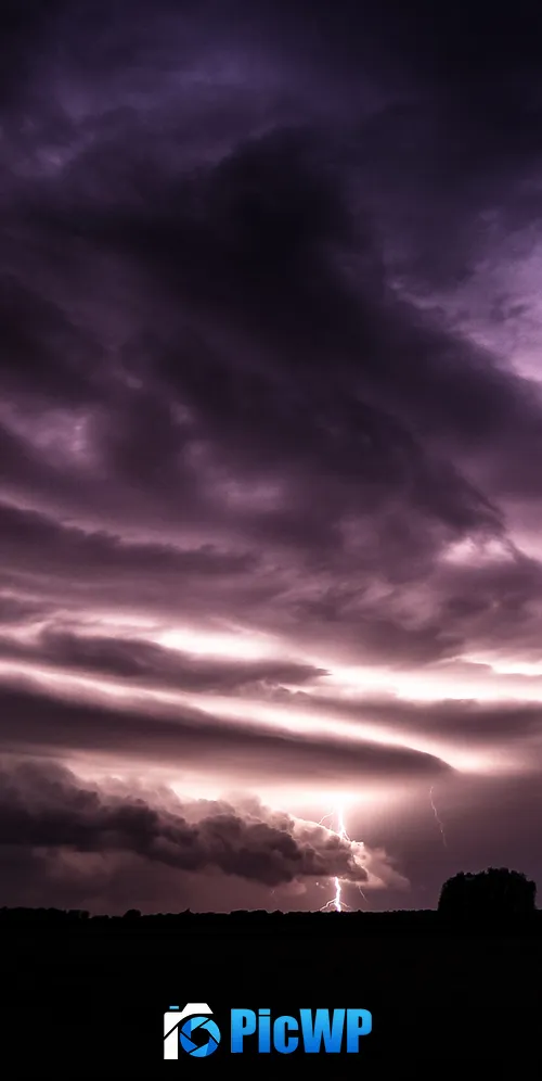 Lightning Strike Thunderstorm 3K Mobile Wallpaper