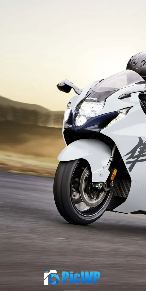 Suzuki Hayabusa Racing 3K Mobile Wallpaper