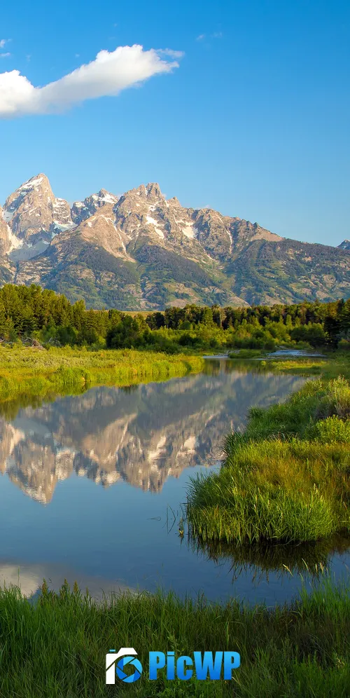 Teton Range Rocky Mountains 3K Mobile Wallpaper
