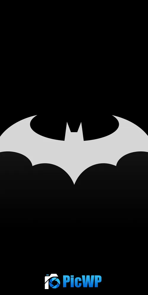 Batman sign Black background 3K Mobile Wallpaper