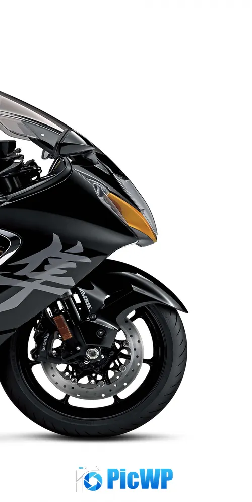 Suzuki Hayabusa White background 3K Mobile Wallpaper