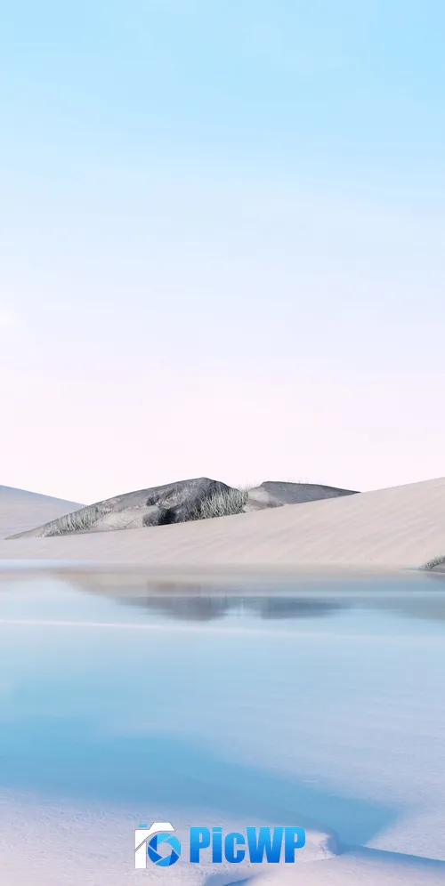 Desert Lake 3K Mobile Wallpaper