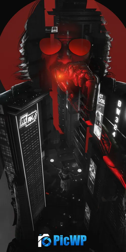 Johnny Silverhand Game Art 3K Mobile Wallpaper