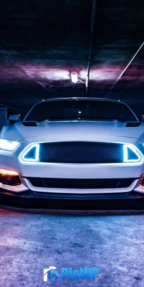 2016 Ford Mustang GT White cars 3K Mobile Wallpaper