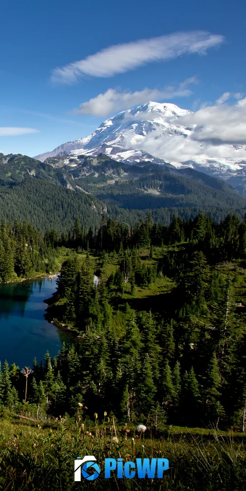 Mount Rainier Eunice Lake 3K Mobile Wallpaper