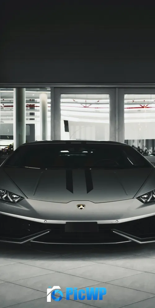 Lamborghini Huracan Monochrome 3K Mobile Wallpaper