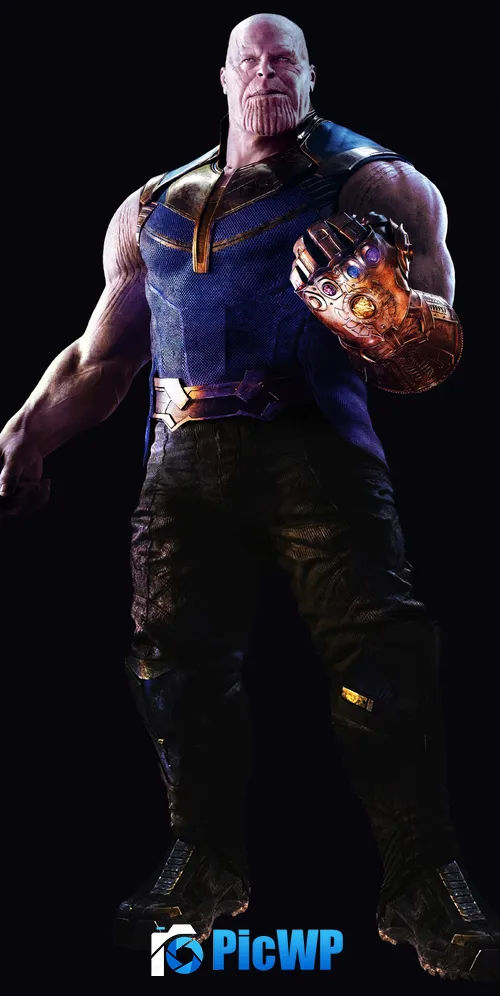 Thanos with Infinity Gauntlet in Avengers: Infinity War 3K Mobile Wallpaper