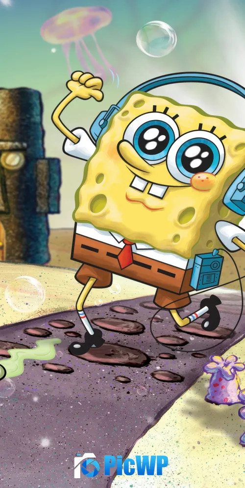 SpongeBob SquarePants Comedy 3K Mobile Wallpaper