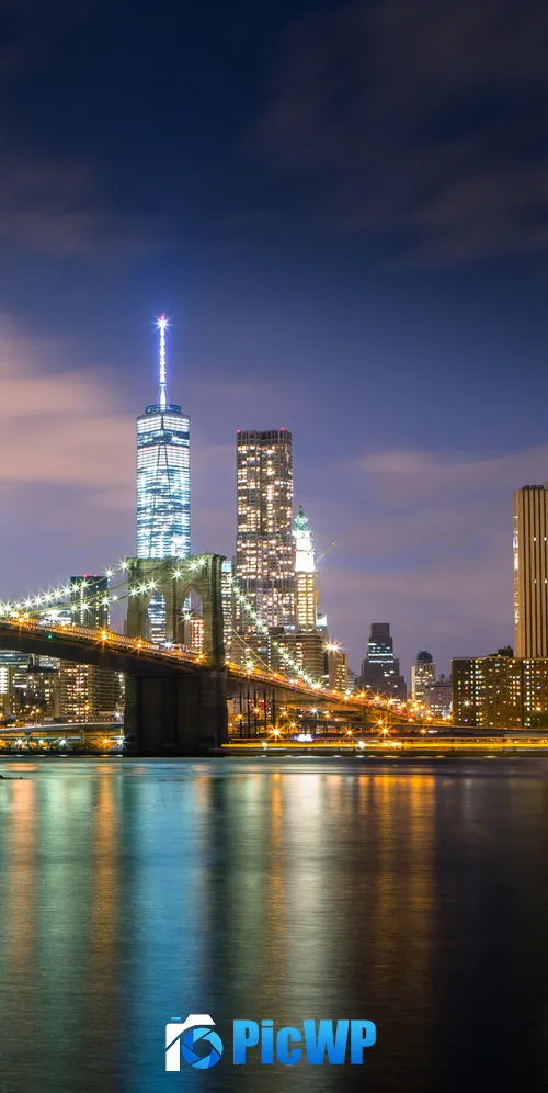 Brooklyn Bridge Reflections 3K Mobile Wallpaper