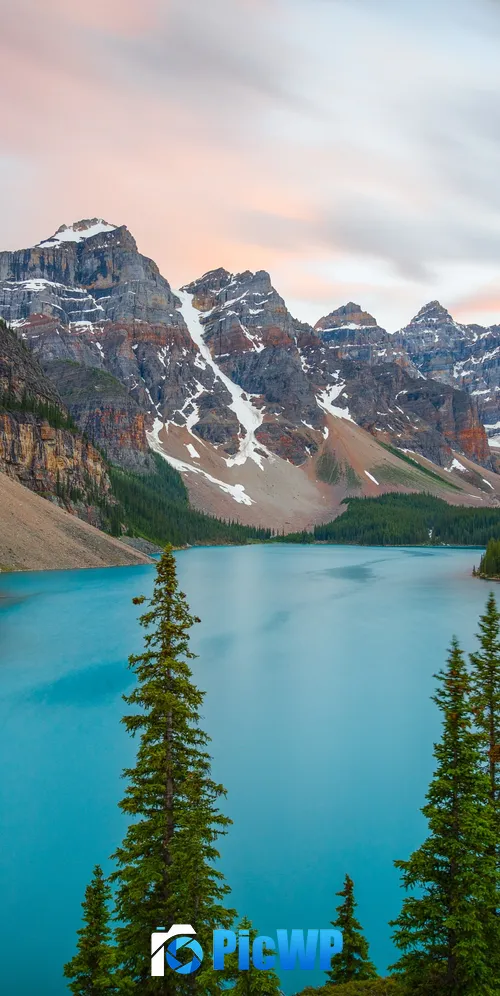 Snow mountains Moraine Lake 3K Mobile Wallpaper