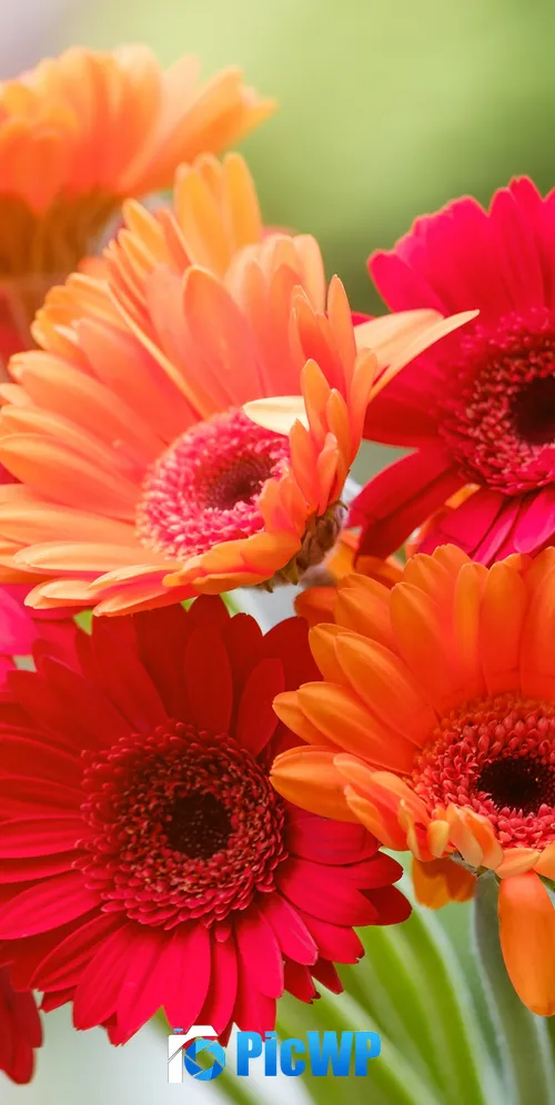 Gerbera Daisy Bouquet 3K Mobile Wallpaper