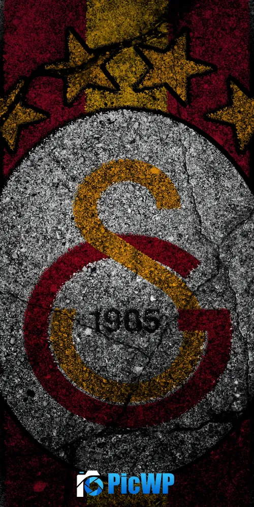 Galatasaray Dark background 3K Mobile Wallpaper