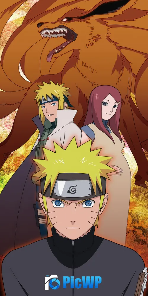 Naruto Uzumaki Family 3K Mobile Wallpaper