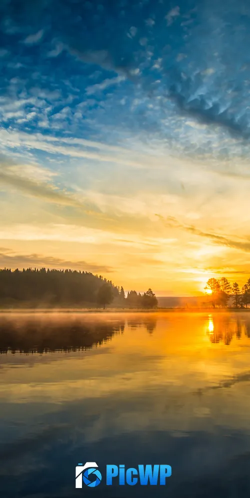 Sunrise Yellowstone National Park 3K Mobile Wallpaper