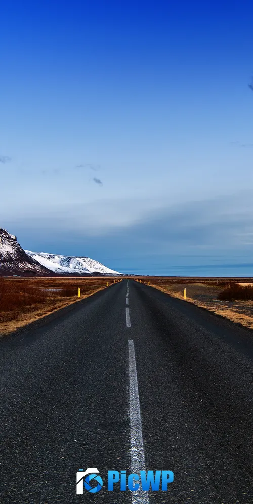 Endless Road Iceland 3K Mobile Wallpaper