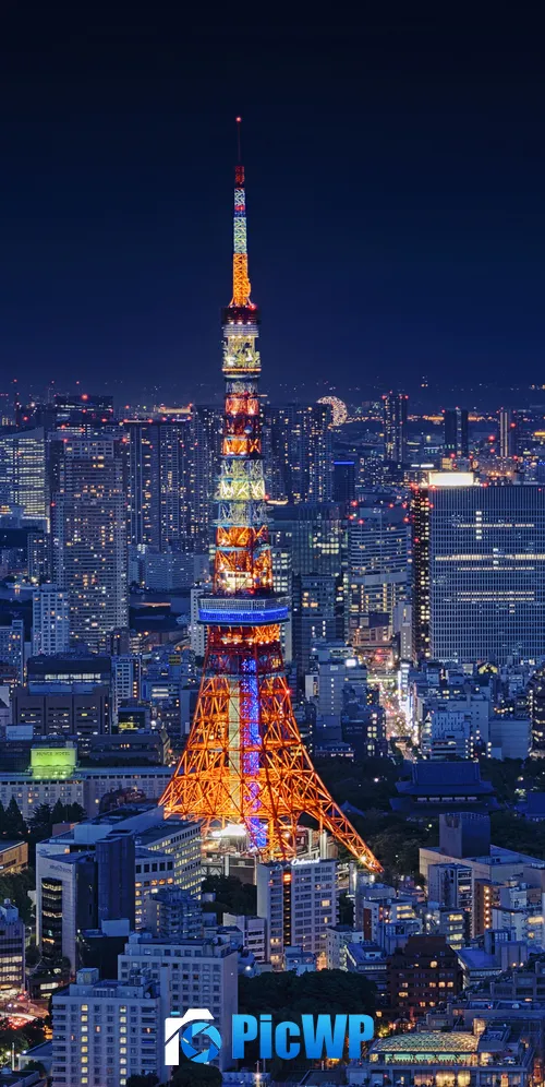 Tokyo Tower Japan 3K Mobile Wallpaper