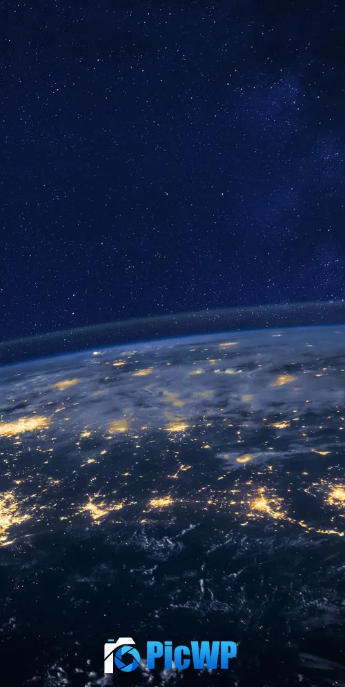 Earth Starry sky 3K Mobile Wallpaper