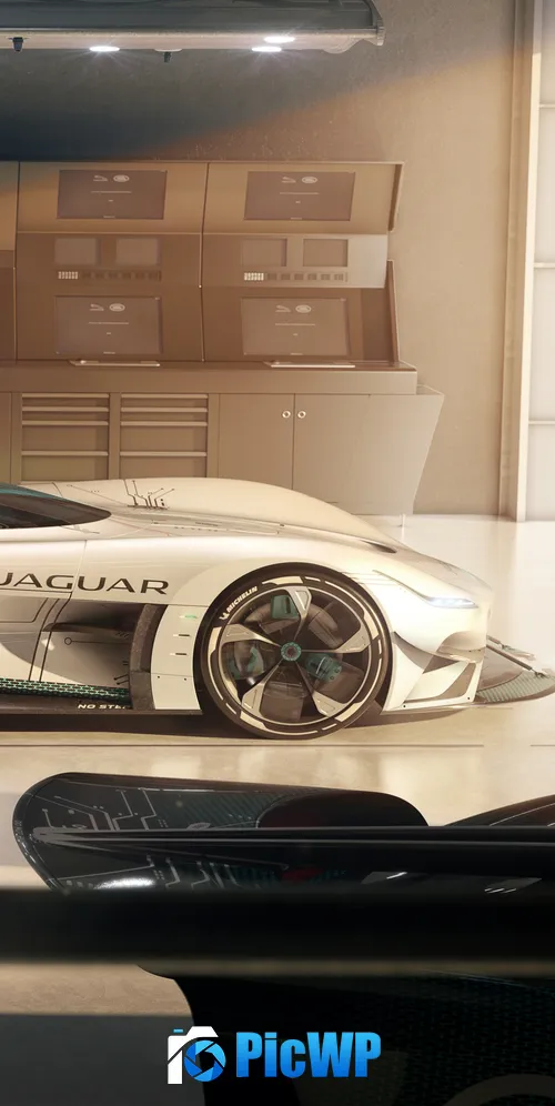 Jaguar Vision Gran Turismo SV 3K Mobile Wallpaper