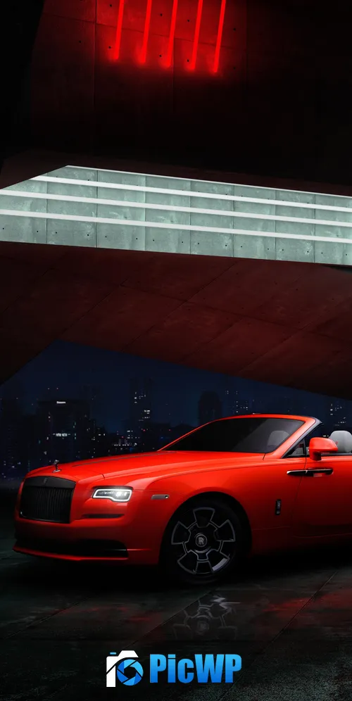 Rolls-Royce Dawn Black Badge 3K Mobile Wallpaper