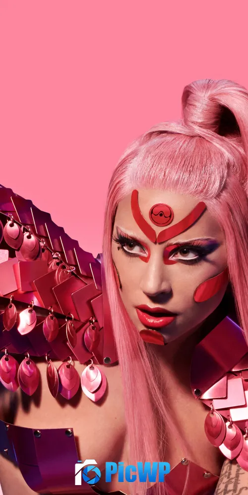 Lady Gaga Pink aesthetic 3K Mobile Wallpaper