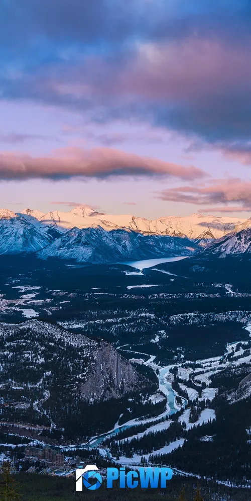 Banff National Park Sulphur Mountain 3K Mobile Wallpaper