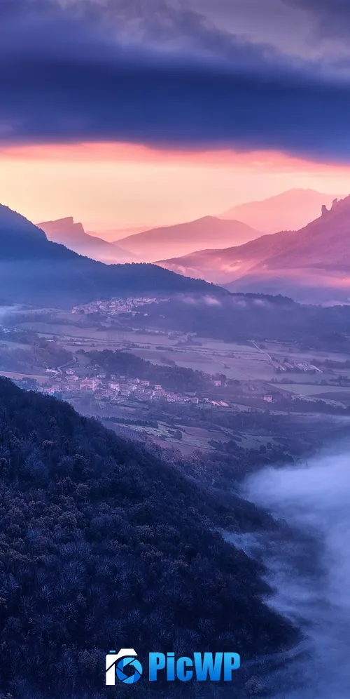 Mountains Sunrise 3K Mobile Wallpaper