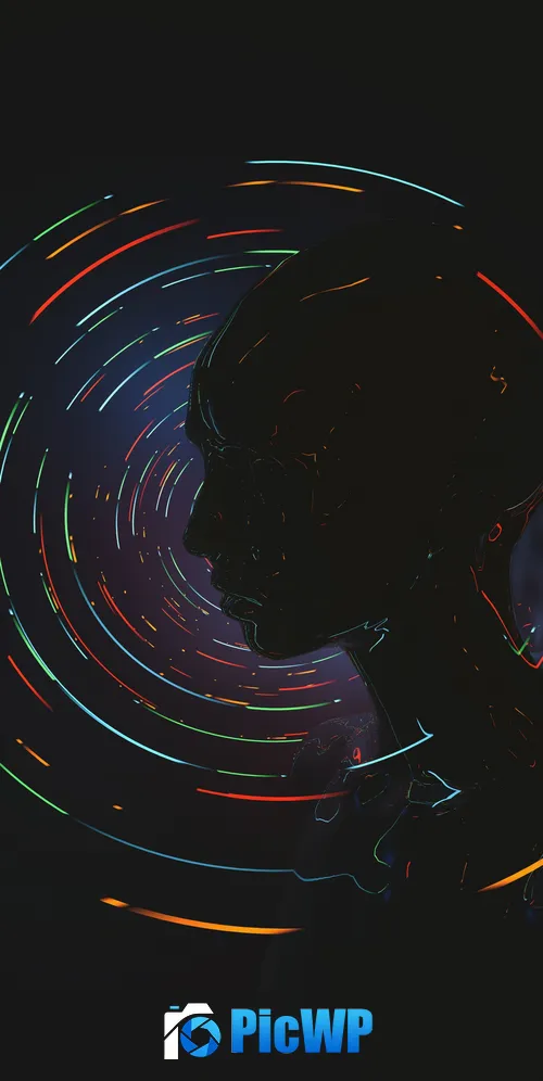Digital illustration Silhouette 3K Mobile Wallpaper