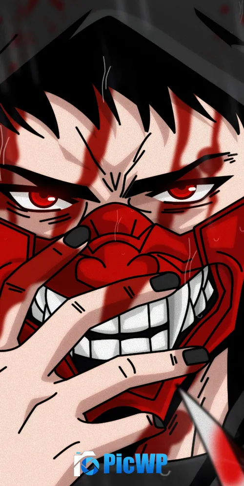 Ninja Mask 3K Mobile Wallpaper