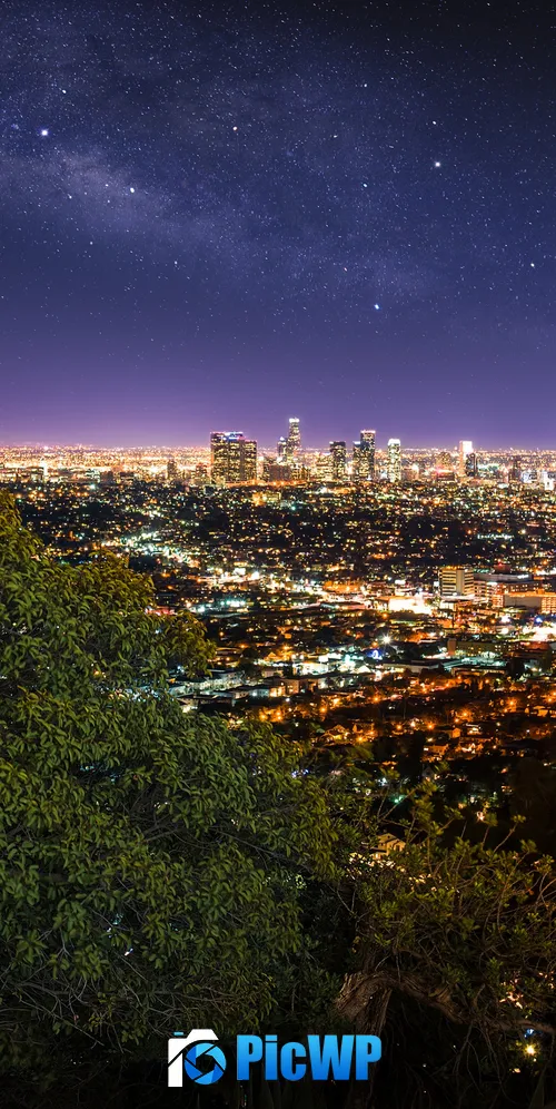 Los Angeles City Cityscape 3K Mobile Wallpaper