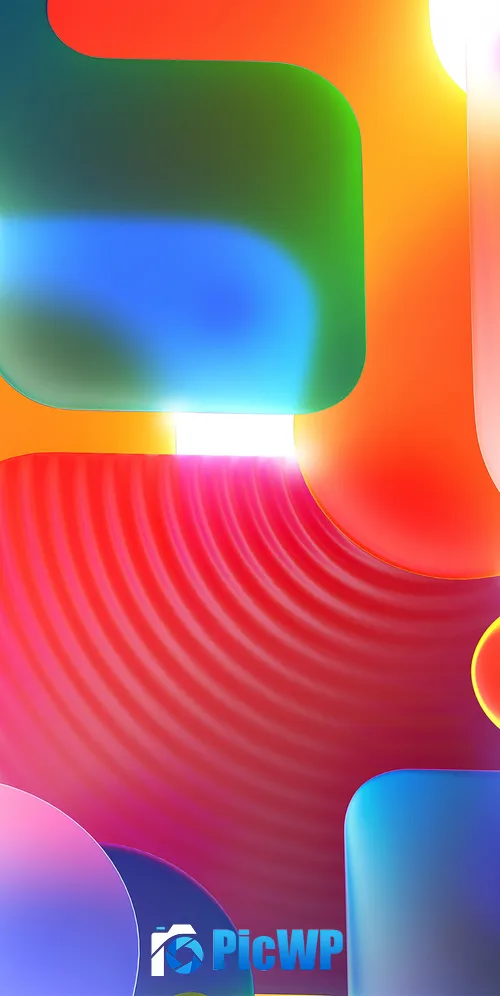 Shapes Colorful gradients 3K Mobile Wallpaper