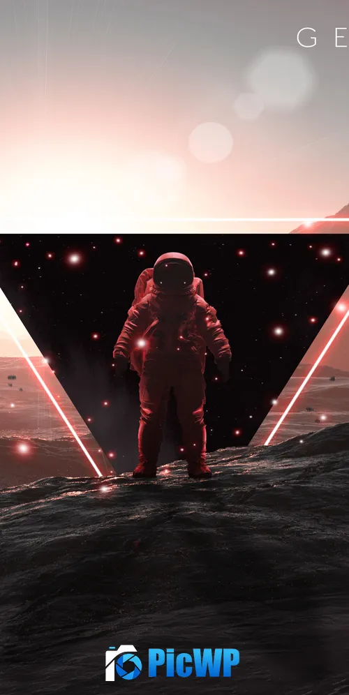 Astronaut Void 3K Mobile Wallpaper