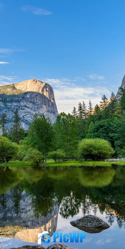 Yosemite Lake Reflection 3K Mobile Wallpaper