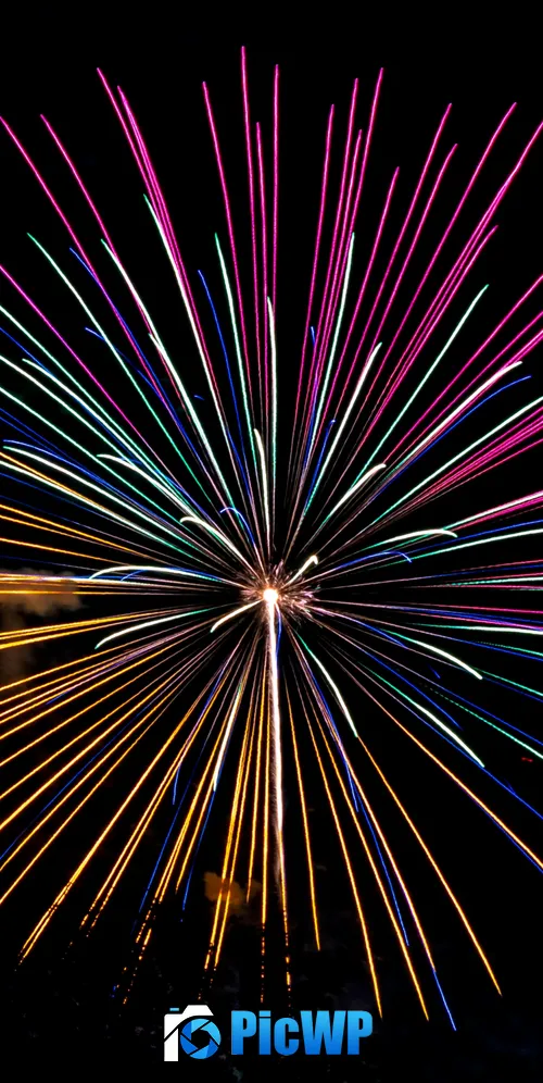 Fireworks New Year's Eve 3K Mobile Wallpaper