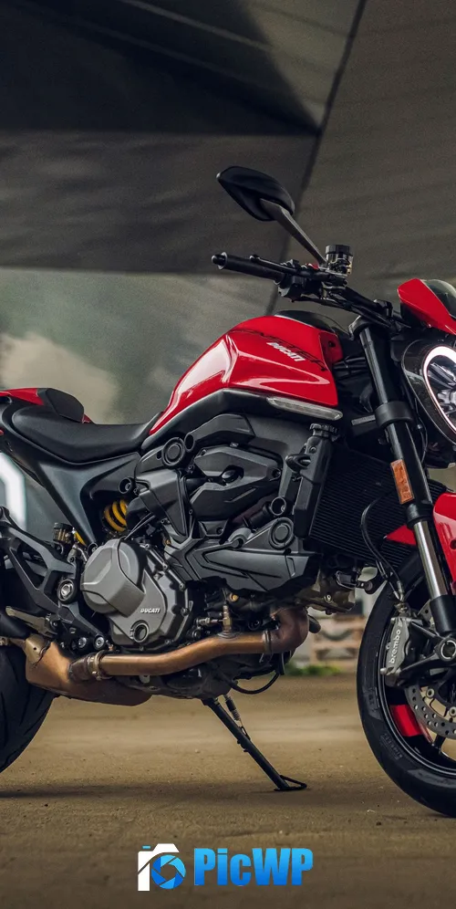 Ducati Monster 3K Mobile Wallpaper