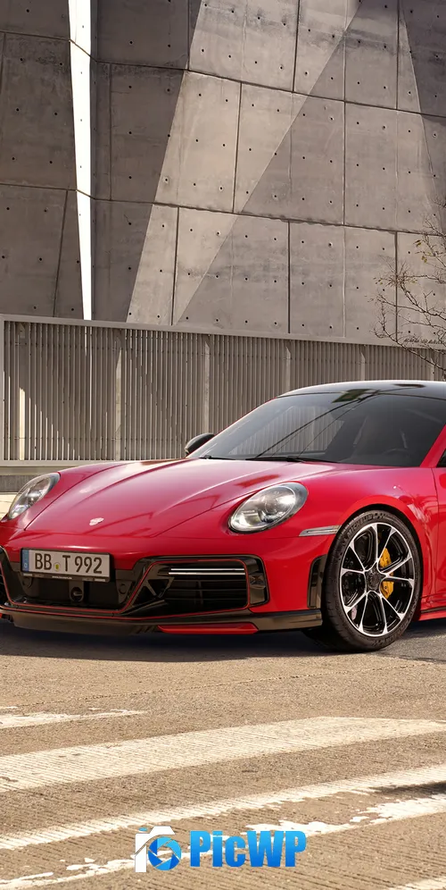 Porsche 911 Turbo S TechArt 3K Mobile Wallpaper