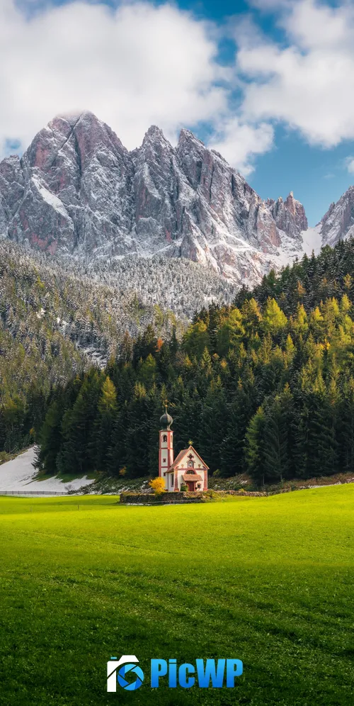 Church Of St Johann Villnoss 3K Mobile Wallpaper
