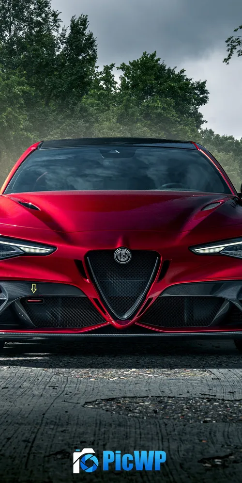 Alfa Romeo Giulia GTAm Performance Sedan 3K Mobile Wallpaper