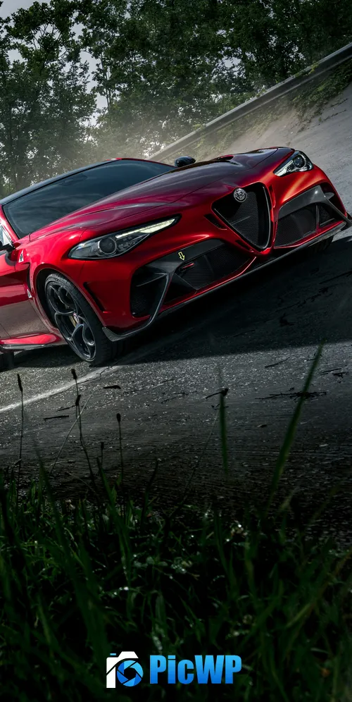 Alfa Romeo Giulia GTAm 3K Mobile Wallpaper
