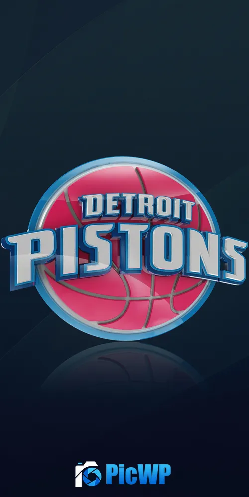 Detroit Pistons Symbol 3K Mobile Wallpaper