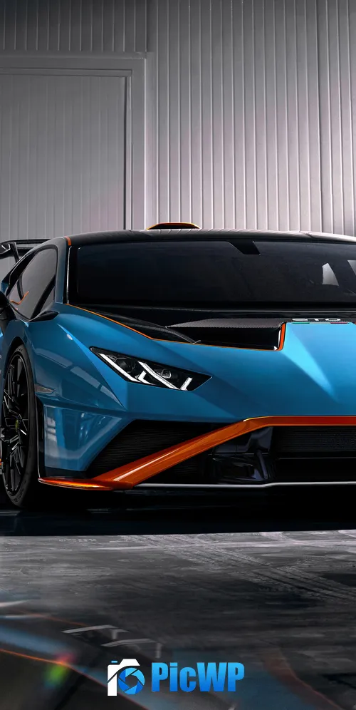 Lamborghini Huracán STO Studio 3K Mobile Wallpaper